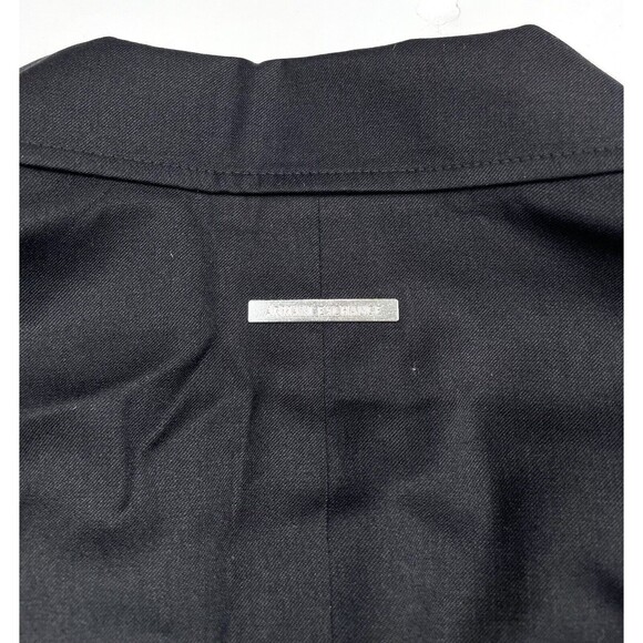 Armani Exchange Mens Black Two Button Modern-fit Stretch Casual Blazer Jacket 36 - Picture 15 of 16